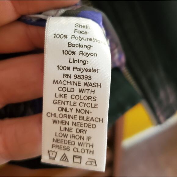 Dennis Basso Faux Leather Jacket, Sz S - Picture 5 of 7